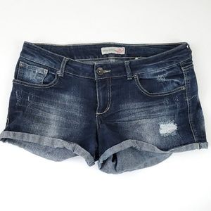Paris Blues stretch Jean shorts cuffed size 13